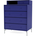Thumbnail photo of Keep Chest Of Drawers - Monarch / Matt Chrome Legs - Dressers - Peter J. Lassen - Blue - Wood