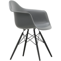Eames Plastic Armchair Daw - 56 Granite Grey - Black Maple - Matstolar - Charles & Ray Eames - Grå - Metall/trä/plast