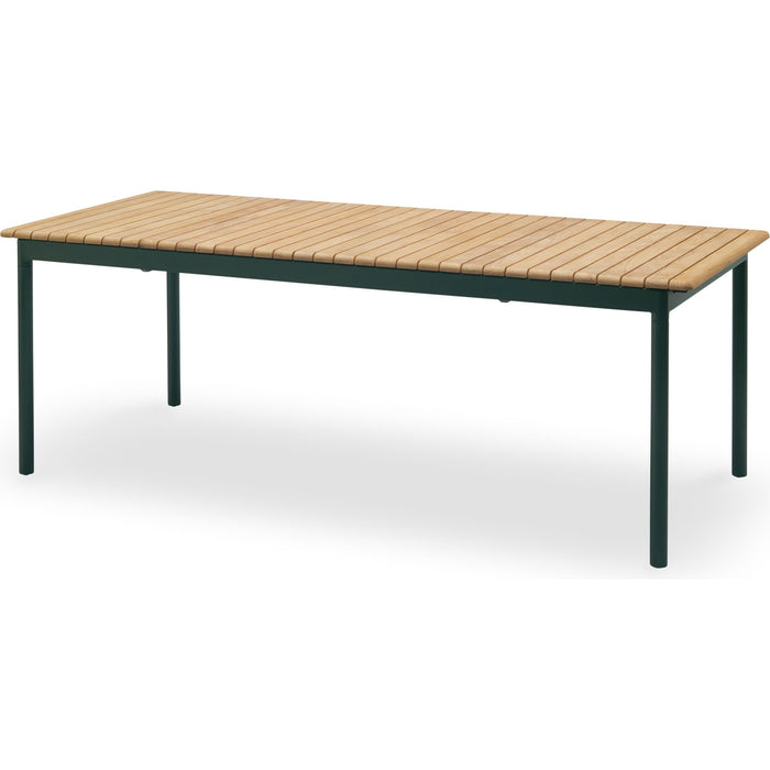 Photo of Pelagus Table Hunter Green - Outdoor Dining Table - Note Design Studio - Green - Metal/Wood