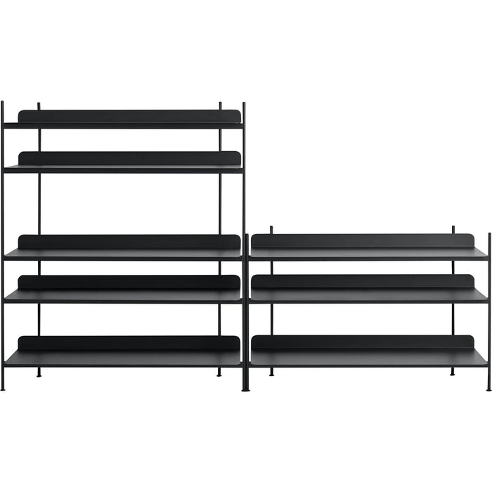 Photo of Compile Shelving System/configuration 7, Black - Shelving System - Cecilie Manz - Black - Metal