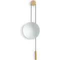 Rise & Shine Wall Mirror Natural Oak/brass