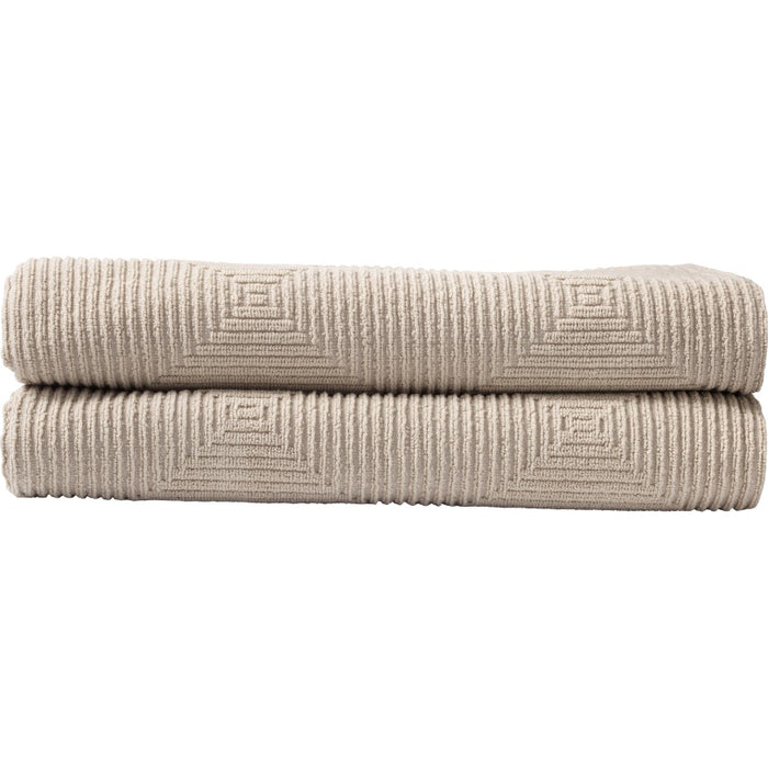 Photo of Gitte Lægård Towels - R33 - Beige - 2 pcs. 1