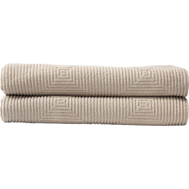Photo of Gitte Lægård Towels - R33 - Beige - 2 pcs. 1