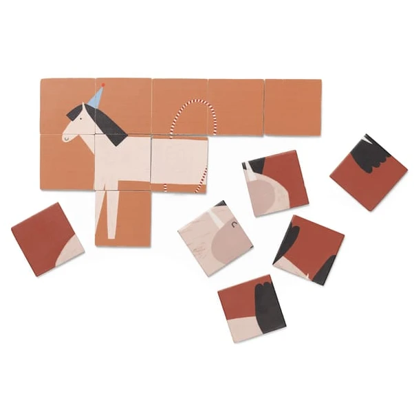 Photo of Two-sided Puzzle - Puslespil - Two-sided Puzzle – Walrus/horse - Multi - W20 X D0.3 X H12 Cm
