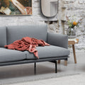 Outline Sofa 2-seater, Silk Leather Black - Soffor - Anderssen & Voll - Svart