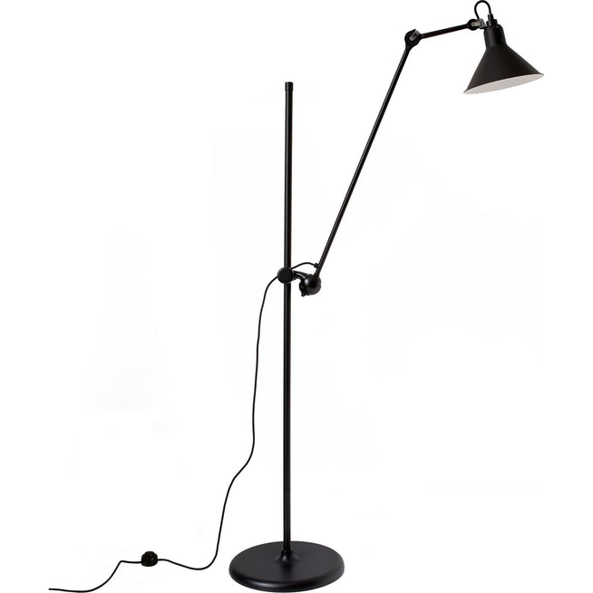 Photo of Lampe Gras N°215 - Gulvlampe - Black/black - Arm: 73 X Bar: 135 X Rod: 20 Cm