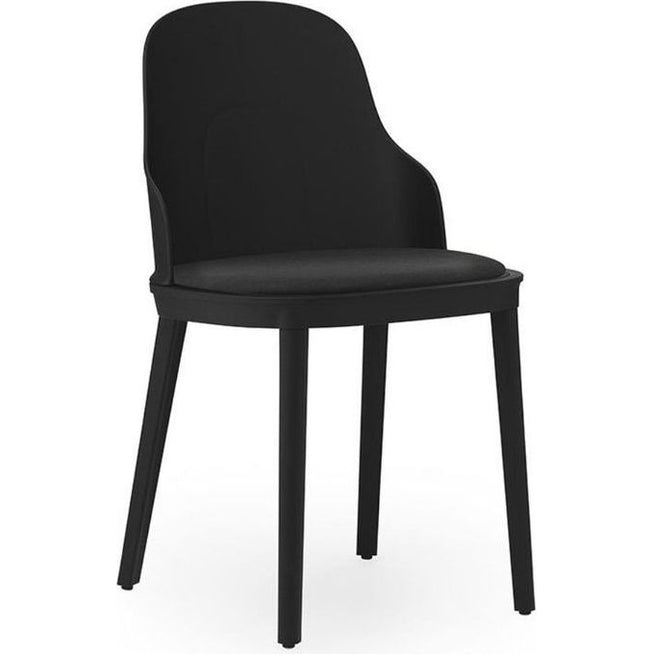 Photo of Allez Stol Polstret Canvas - Spisebordsstol - Sort - H: 79 X L: 45 X D: 50 X Sh: 45,5 Cm