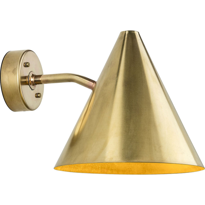 Photo of Tratten Wall Lamp, Raw Brass - Wall Lamps Outdoor - Hans-agne Jakobsson - Gold