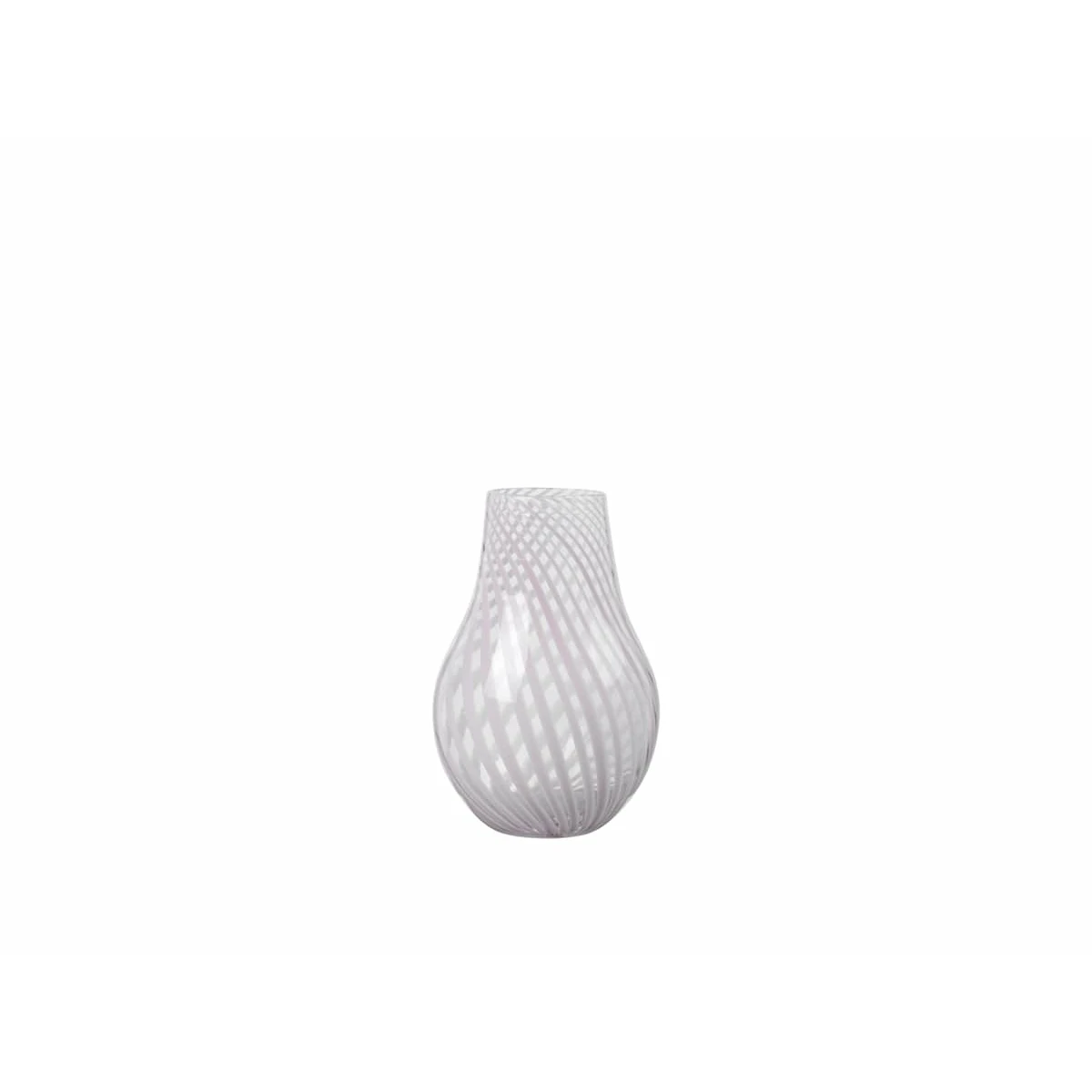 Ada Vase with cross-striped lavender grey