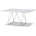 Thumbnail photo of Jg Table 6569 By Jørgen Gammelgaard - Spisebord - White Carrara / Brushed Stainless Steel - W140 X D140 X H72 Cm