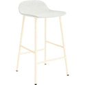 Form Bar Stool 65 Cm Full Upholstery Cream Steel
