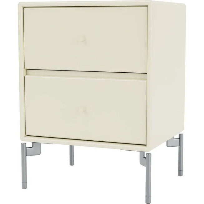 Photo of Drift Drawer Module - Vanilla / Matt Chrome Legs - Sängbord - Peter J. Lassen - Vit - Mdf