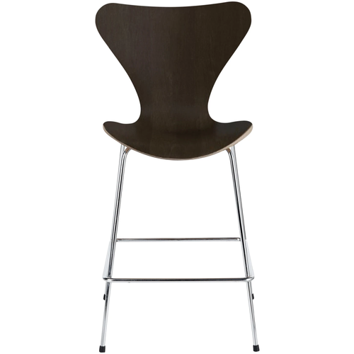 Photo of 3187 Sjuan, Dark Stained Oak Veneer - Bar Stools & Bar Stools - Arne Jacobsen - Wood Coloured - Metal/Wood