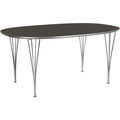 Thumbnail photo of W616 Superellipse, 100x170 cm, laminate, grey, chrome, height 72 cm - dining table - Arne Jacobsen,bruno mathsson,piet hein - grey - metal/wood