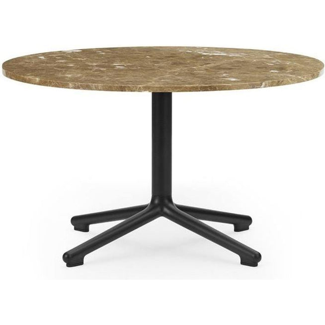 Photo of Lunar Coffee Table Ø70 - Coffee Table - Frame: Black Lacquered Aluminium/ Table Top: