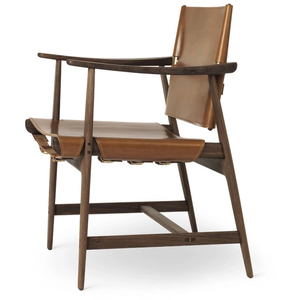 Photo of Bm1106 Huntsman Chair Konjac-Oiled Walnut-Brass