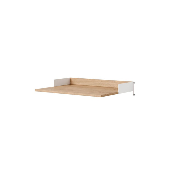 Photo of New Works Desk Kit - Hylde - Oak / White - H15 X W80 X D55 Cm