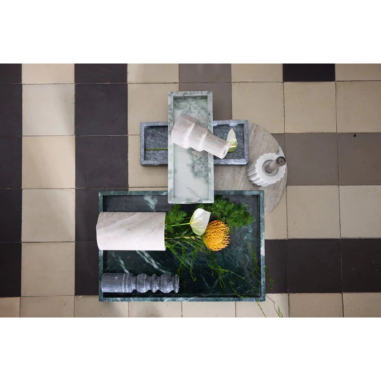 Marble Green Decorative Tray 30x12