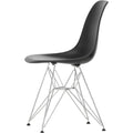 Eames Plastic Chair Dsr - 12 Deep Black - Chrome Base - Matstolar - Charles & Ray Eames - Svart - Metall/plast