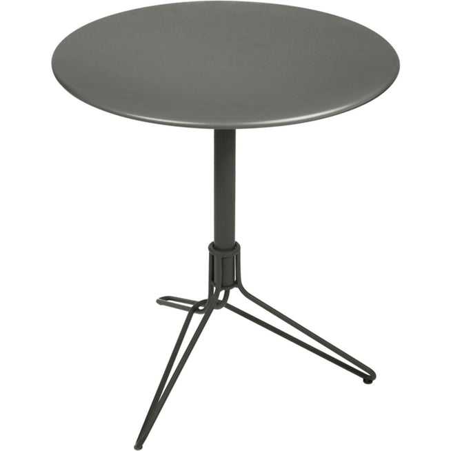 Photo of Flower Pedestal Table Rosemary 48 - Outdoor dining table - Harald Guggenbichler - Green - Metal