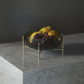 Thumbnail photo of Echasse Series - Bowl Smoke/brushed Brass, Large - Serveringsskålar - Theresa Rand - Glas/metall