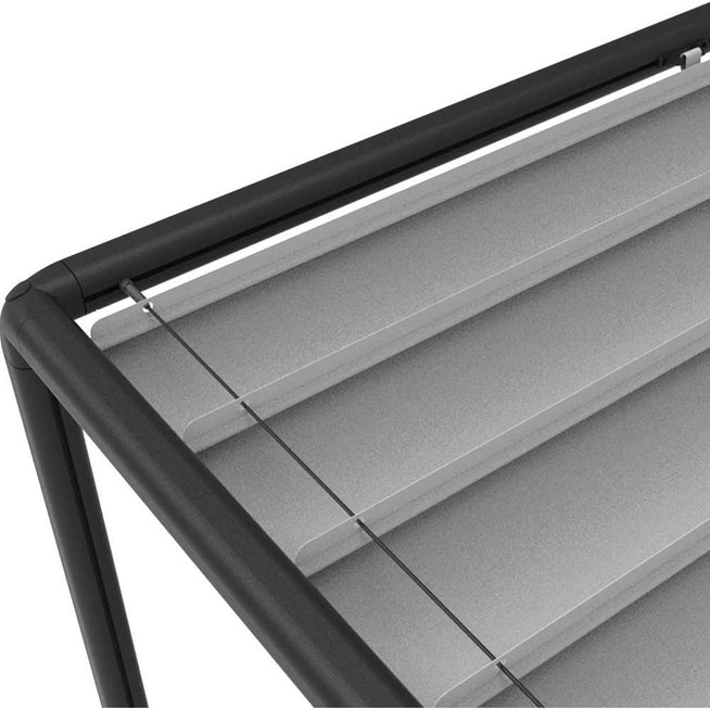 Photo of Ocean Daybed - Daybed - Natural, Cane-line Flat Weave / Dark Grey, Cane-line Wove - W177 X D180 X H68 X Sh40 Cm