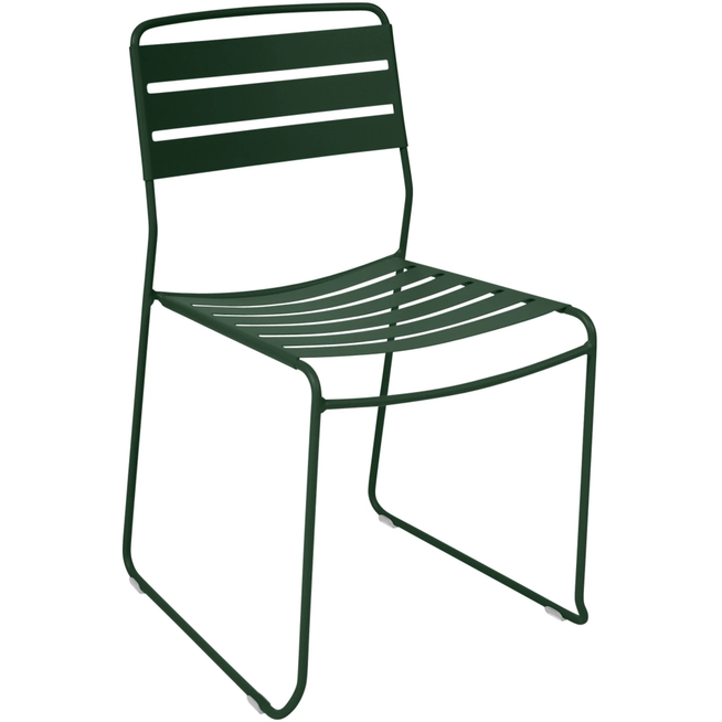 Photo of Surprising Chair, Cedar Green - Outdoor dining chairs - Harald Guggenbichler - Green - Metal