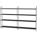 Thumbnail photo of String Wall Rack 50x20, Black, 2-pack - Shelving - Nils Strinning - Black - Metal