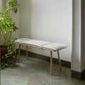 Thumbnail photo of Skagerak Georg Bench - oak - Linen/Fibre Wadding