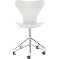 Thumbnail photo of 3117 Seven, coloured ash veneer, white - Desk chairs - Arne Jacobsen - White