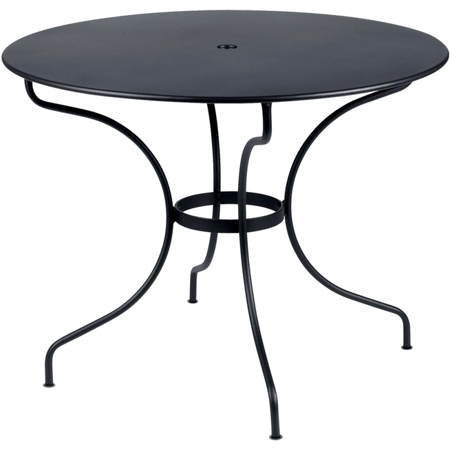 Photo of Opera+ Table Ø 96 cm, anthracite - Matbord Utomhus - Studio Fermob - Grå - Metall