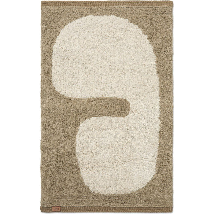 Photo of Lay Washable Mat - Bademåtte - Dark Taupe/off-white - W50 X H70 X D1 Cm