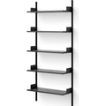 Thumbnail photo of Wall Shelf - 190 - Black Ash / Black - H190 X W83.5 X D30.5 Cm