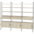 Thumbnail photo of String Floor Headboard 200, Black, 2-pack - Shelving - Nils Strinning - Black - Metal