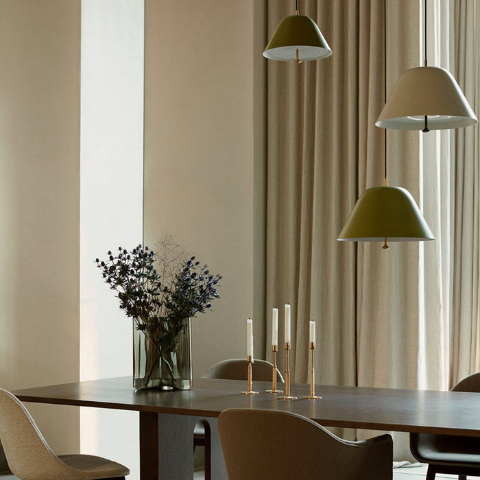 Photo of Levitate Pendant, 28, Black, Brass - Pendant Lights - Afteroom - Black