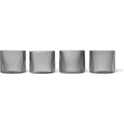 Ripple Low Glass (set Of 4) - Ø7,6 X H6,1 Cm