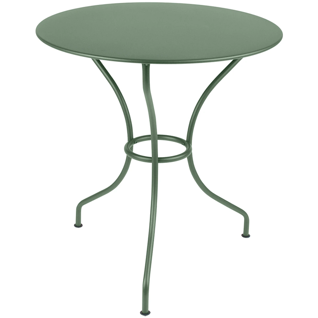Photo of Opéra+ Pedestal Table Ø 67 cm, Cactus - Outdoor dining table - Green - Metal