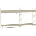 Thumbnail photo of String Wall Rack 75x30, Beige, 2-pack - Shelving - Nils Strinning - Beige - Metal