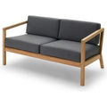 Thumbnail photo of Virkelyst Sofa, Teak, Fossflakes Padding, Outdoor Textile /