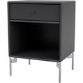 Thumbnail photo of Dream Nightstand - Anthracite / Matt Chrome Legs - Bedside Table - Peter J. Lassen - Black - Mdf