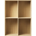 Thumbnail photo of B98 Bookcase 54x72 cm - lacquered oak