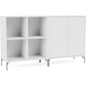 Pair Classic Sideboard - Matt Chrome Legs