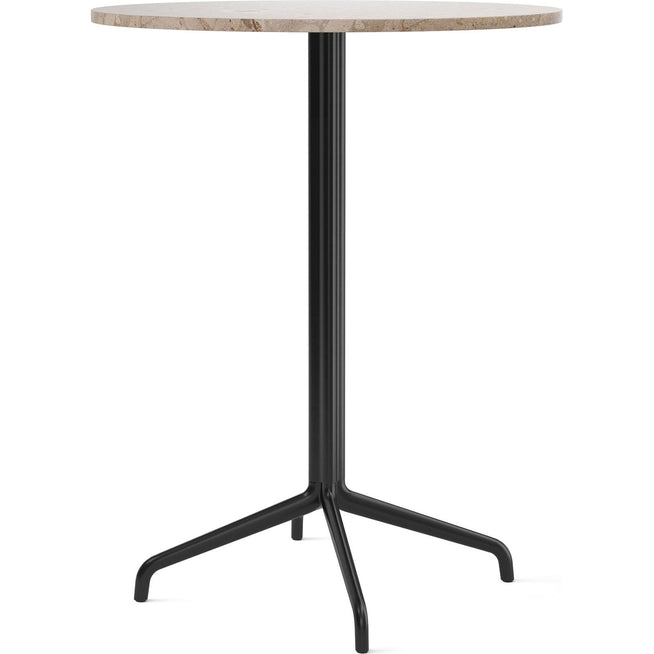 Photo of Harbour Column Bar Table 4-star - Black/sand - Ø80 Cm - Barbord - Norm Architects - Svart - Metall/sten