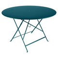 Thumbnail photo of Bistro Table Ø 117 cm, Acapulco Blue - Outdoor dining table - blue - metal