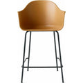 Harbour Counter Chair Black Steel Base Shell Khaki - Barstolar & Barpallar - Norm Architects - Grön - Metall/syntetiskt/plast