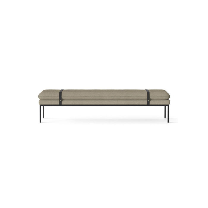 Photo of Turn Daybed - Daybed - Black - Grain - Cashmere - Black Leather - W190 X H42 X D80 X Sh42 Cm