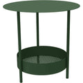 Salsa Pedestal Table, Cedar Green - Small Table & Side Table Outdoor - Goula / Figuera - Green - Metal