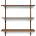 Thumbnail photo of Sector Shelf - Hylde - Røget Eg/messing- T/w - W: 87 X D: 26,1 X H: 102 Cm