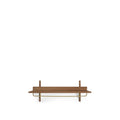 Thumbnail photo of Sector Rack Shelf - Knager - Smoked Oak/brass - W: 87 X H: 34 X D: 37 Cm