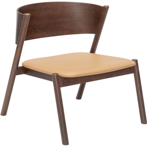 Photo of Slanted Lounge Chair Dark Brown